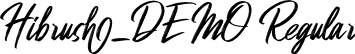 Hibrush_DEMO Regular font - Hibrush_DEMO.ttf