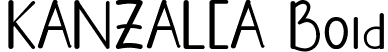 KANZALEA Bold font - KANZALEA - BOLD PERSONAL USE.otf