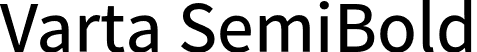 Varta SemiBold font - Varta-SemiBold.otf