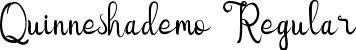 Quinneshademo Regular font - QuinneshademoRegular-1.ttf