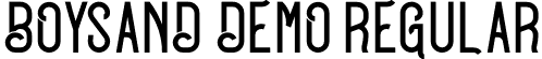 BOYSAND DEMO Regular font - BOYSAND-1.otf