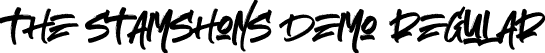 The Stamshons Demo regular font - the-stamshons-demo.otf