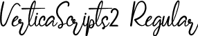 VerticaScripts2 Regular font - VerticaScripts2.ttf