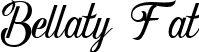 Bellaty Fat font - Bellaty-Scripts.ttf