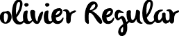 olivier Regular font - olivier-demo.ttf