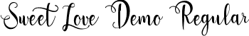 Sweet Love Demo Regular font - sweet-love.ttf