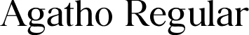 Agatho Regular font - Agatho-MVYgB.otf