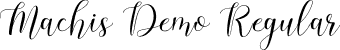 Machis Demo Regular font - machisdemo-jezey.otf