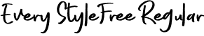 Every StyleFree Regular font - everystylefree.otf