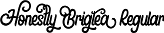 Honestly Brigtea Regular font - honestly-brigtea.ttf