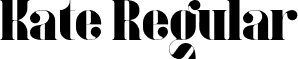 Kate Regular font - kate-medium.otf