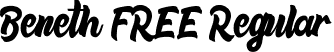 Beneth FREE Regular font - beneth-free.ttf