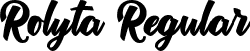 Rolyta Regular font - rolyta-demo.ttf