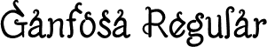 Ganfosa Regular font - Ganfosa.otf