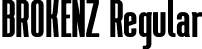 BROKENZ Regular font - brokenz.otf