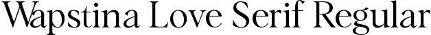 Wapstina Love Serif Regular font - Wapstina-Love-Serif.ttf