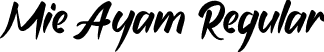 Mie Ayam Regular font - MieAyam.otf