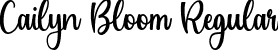 Cailyn Bloom Regular font - Cailyn-Bloom.ttf