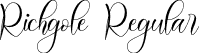 Richgole Regular font - richgole.otf