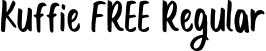 Kuffie FREE Regular font - Kuffie-FREE.otf