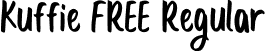 Kuffie FREE Regular font - Kuffie-FREE.ttf