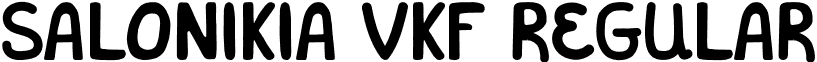 Salonikia VKF Regular font - SalonikiaVKF.otf