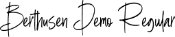 Berthusen Demo Regular font - berthusendemo-rp0ve.ttf