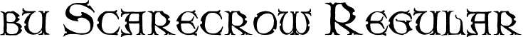 bu Scarecrow Regular font - bu Scarecrow.ttf