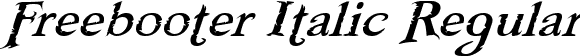 Freebooter Italic Regular font - Freebooter Italic.ttf