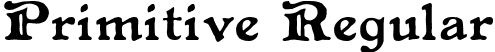 Primitive Regular font - Primitive.ttf