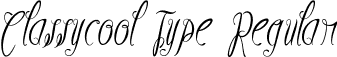 Classycool Type Regular font - ClassycoolType.ttf