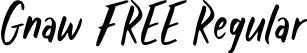 Gnaw FREE Regular font - Gnaw-FREE.ttf