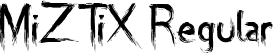 MiZTiX Regular font - miztix.otf