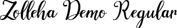 Zolleha Demo Regular font - Zolleha-Demo.ttf