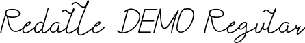 Redalle DEMO Regular font - RedalleDEMORegular.ttf