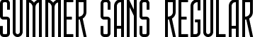 Summer Sans Regular font - summer-sans.ttf