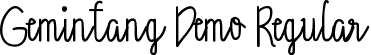 Gemintang Demo Regular font - GemintangDemoRegular.ttf