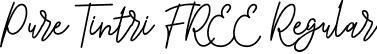 Pure Tintri FREE Regular font - pure-tintri-free.ttf