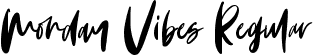 Monday Vibes Regular font - monday-vibes.ttf