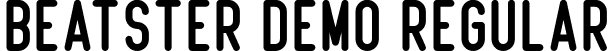 Beatster Demo Regular font - beatsterdemo.otf