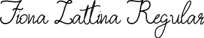 Fiona Lattina Regular font - FionaLattina.otf