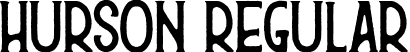 Hurson Regular font - hurson.ttf