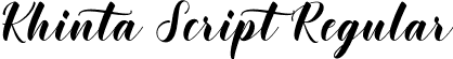 Khinta Script Regular font - khinta-script.ttf