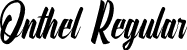 Onthel Regular font - onthel.ttf