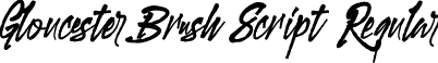 Gloucester Brush Script Regular font - gloucester-brushscriptdemo.otf