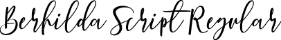 Berhilda Script Regular font - berhilda.ttf