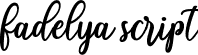 fadelya script font - fadelya-personal-use.ttf