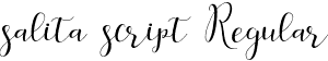 salita script Regular font - salitascript.otf