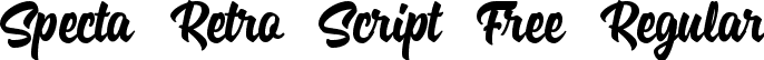 Specta Retro Script Free Regular font - specta-retro-script-free.ttf