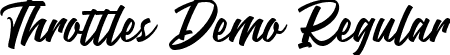 Throttles Demo Regular font - throttles-demo.ttf